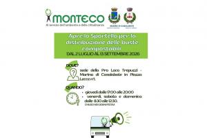 APRE IL FRONT OFFICE PER LA DISTRIBUZIONE DELLE BUSTE COMPOSTABILI 